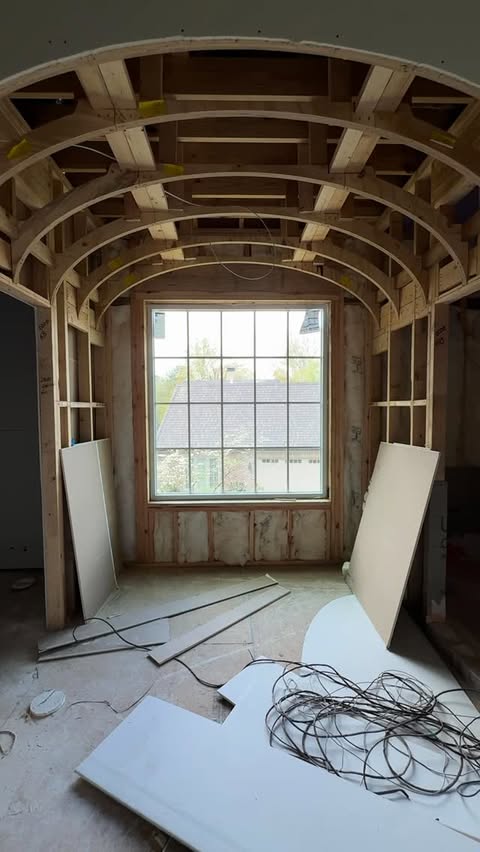 Behind the build — taken to foundation and rebuilt
